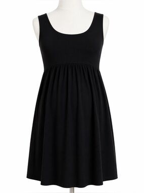 LOFT Maternity Black Fit & Flare Dress Size 8 Stretch Sleeveless